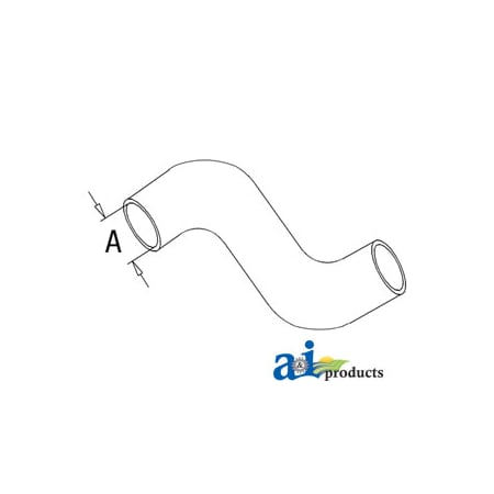 A & I Products Radiator Hose, Upper 15" x3" x3" A-405964R1